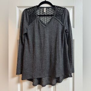 Dark Gray Long Sleeved Shirt // Medium